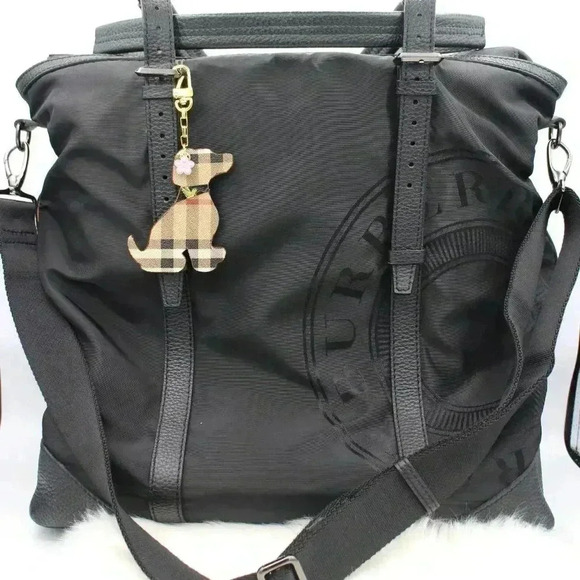 Burberry Urban Black Large Black Nylon/Leather trim 2 way bag - Picture 2 of 16